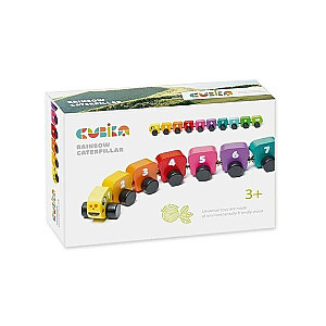 Rainbow Wooden Caterpillar 15399 Cubika