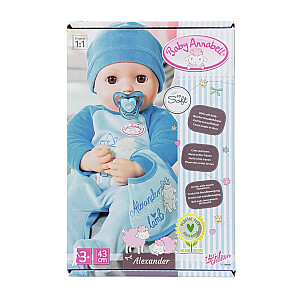 Baby Annabell® lelle Aleksandrs 43 cm 706305 ZAPF