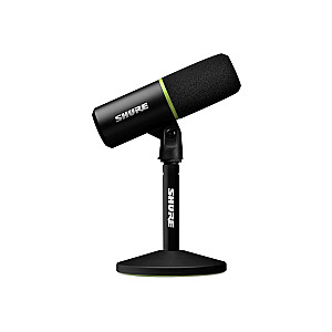 Shure MV6 — USB-C kardioīda dinamiskais mikrofons spēlētājiem un straumētājiem