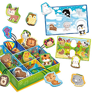 Montessori Baby Educational Game Happy Animals LISCIANI Box 92772