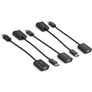 DISPLAYPORT TO VGA ADAPTER 5PK/1920X1200 - MONITOR DONGLE - 5PK