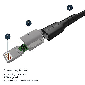 2M USB TO LIGHTNING CABLE/.