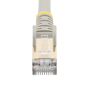 7M CAT6A ETHERNET CABLE GREY/GREY - SHIELDED COPPER WIRE