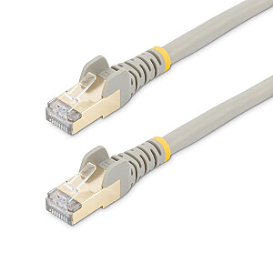 7M CAT6A ETHERNET CABLE GREY/GREY - SHIELDED COPPER WIRE