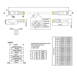 7-метровый кабель Ethernet CAT6A, серый/серый — экранированный медный провод