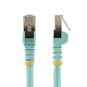 7M CAT6A ETHERNET CABLE AQUA/AQUA - SHIELDED COPPER WIRE