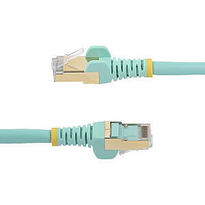 7M CAT6A ETHERNET CABLE AQUA/AQUA - SHIELDED COPPER WIRE