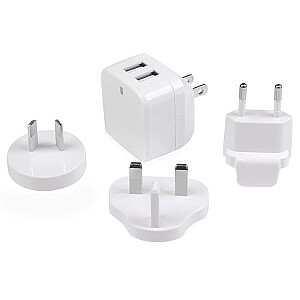 2X USB WALL CHARGER 17W / 3.4A/.