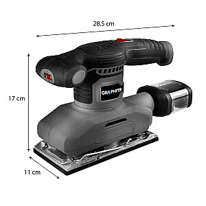 Orbitālā slīpmašīna 260 W, kāja 90 x 187 mm