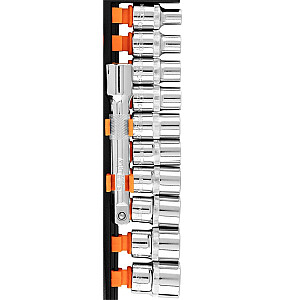 1/2" uzgriežņu atslēgas, komplektā 12 gab.