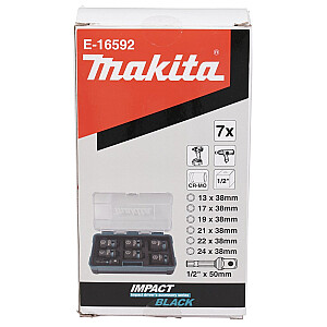 MAKITA IMPACT 1/2" PIEDERUMU KOMPLEKTS 7 gab. 13-24mm