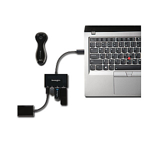 Kensington CH1000 USB-C 4-портовый концентратор, USB-концентратор