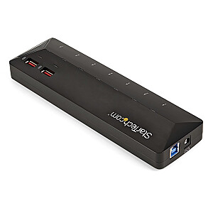 7-PT USB 3.0 HUB + CHARGE PTS/2X2.4A DEDICATED FAST CHARGE PTS