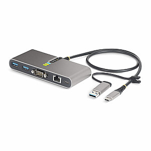 USB-C/USB-A HUB - GBE - RS232/A HUB GB ETHERNET RS232 SERIAL