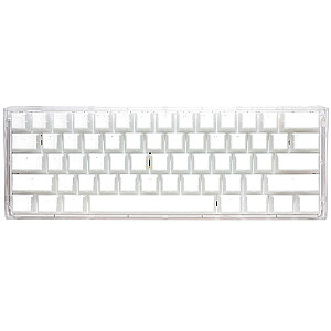 Ducky One 3 Aura White Mini Gaming Keyboard, RGB LED - MX-Speed-Silver (US)