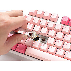 Игровая клавиатура Ducky One 3 Gossamer TKL Pink — MX-Brown