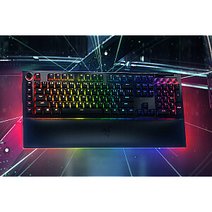 Razer BlackWidow V4 Pro Gaming Keyboard, Yellow Switch, USB, DE Layout