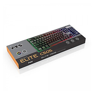 Elite C505 LED aizmugurgaismota spēļu tastatūra