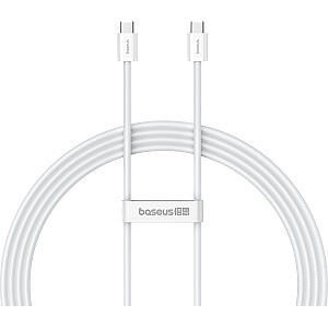 Baseus USB-C kabelis 30 W PD 480 Mbps Superior Series ll 2 m balts USB-C kabelis 30 W PD 480 Mbps Superior Series ll 2 m balts