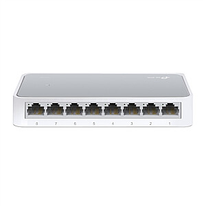 TP-LINK | Switch | TL-SF1008D | Unmanaged | Desktop | 10/100 Mbps (RJ-45) ports quantity 8 | Power supply type External | 36 month(s)