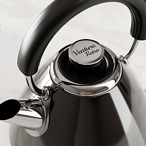 Morphy Richards Venture Pyramid Retro 1.5 l 2200 W Kettle Black