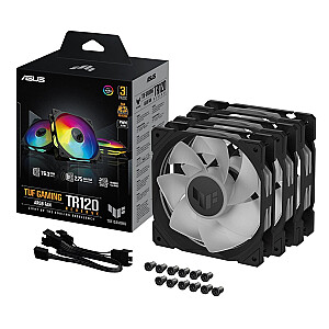 ASUS TUF Gaming TR120 ARGB Reverse Fan - Triple Pack Computer case 12 cm Black