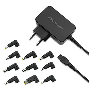 Qoltec 52414 Universal power adapter 65W | +10 plugins