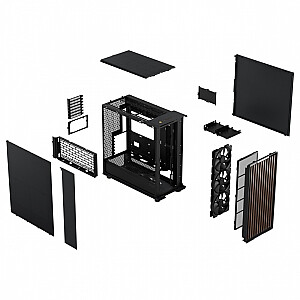 Midi Fractal Design North XL kokogles melns