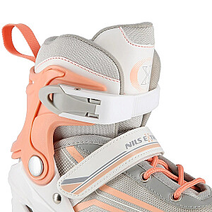 NILS EXTREME NH18190 2IN1 INLINE SKATES WHITE/PINK SIZE. M (34-38) WITH INTERCHANGEABLE HOCKEY SKATES