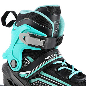 NILS EXTREME NH18190 2IN1 SKATES BLACK/BLUE SIZE. M (34-38)) WITH INTERCHANGEABLE HOCKEY SKATES