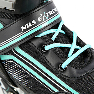 NILS EXTREME NH18190 2IN1 SKATES BLACK/BLUE SIZE. M (34-38)) WITH INTERCHANGEABLE HOCKEY SKATES