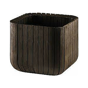 Горшок Cube Planter M коричневый