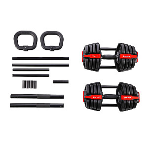 SGR18 PRO SET 3IN1 ADJUSTABLE DUMBBELL SET 41 KG HMS