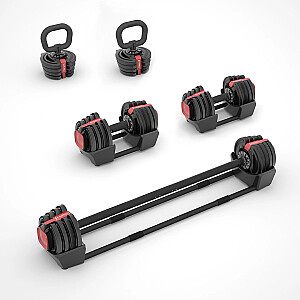 SGR18 PRO SET 3IN1 ADJUSTABLE DUMBBELL SET 41 KG HMS