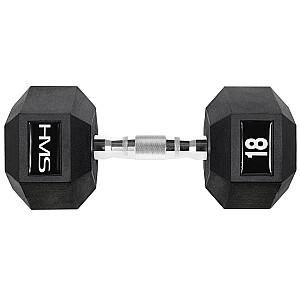 HEX PRO BLACK 18 KG DUMBBELL HMS