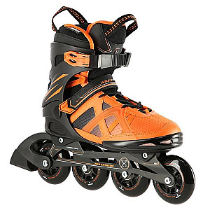 NA14112 BLACK AND ORANGE SIZE M. 44 NILS EXTREME INLINE SKATES