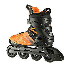 NA14112 BLACK AND ORANGE SIZE M. 44 NILS EXTREME INLINE SKATES