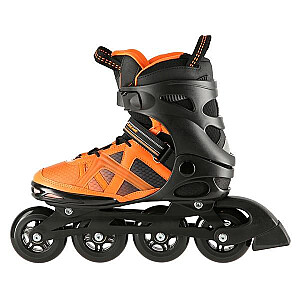 NA14112 BLACK AND ORANGE SIZE M. 44 NILS EXTREME INLINE SKATES