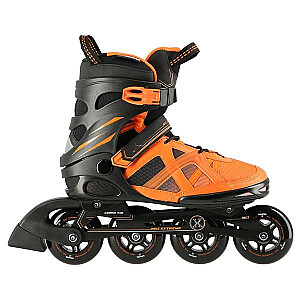 NA14112 BLACK AND ORANGE SIZE M. 44 NILS EXTREME INLINE SKATES