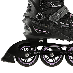 NA9157 BLACK AND PURPLE SIZE M. 44 NILS EXTREME INLINE SKATES