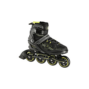 NA9157 BLACK AND YELLOW SIZE M. 42 NILS EXTREME INLINE SKATES