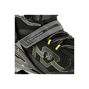 NA9157 BLACK AND YELLOW SIZE M. 42 NILS EXTREME INLINE SKATES