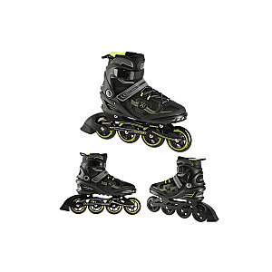 NA9157 BLACK AND YELLOW SIZE M. 42 NILS EXTREME INLINE SKATES