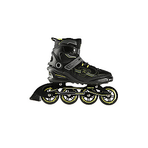 NA9157 BLACK AND YELLOW SIZE M. 42 NILS EXTREME INLINE SKATES