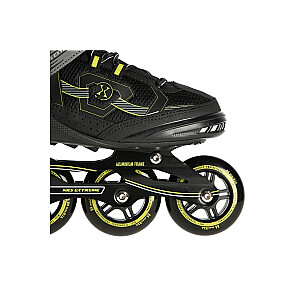 NA9157 BLACK AND YELLOW SIZE M. 42 NILS EXTREME INLINE SKATES