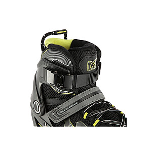 NA9157 BLACK AND YELLOW SIZE M. 42 NILS EXTREME INLINE SKATES