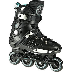 NA20001 BLACK SIZE 42 NILS EXTREME SLALOM INLINE SKATES