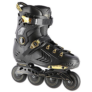 NA20002 BLACK AND GOLD SIZE M. 41 NILS EXTREME SLALOM INLINE SKATES