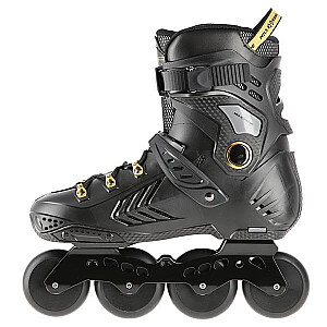 NA20002 BLACK AND GOLD SIZE M. 41 NILS EXTREME SLALOM INLINE SKATES