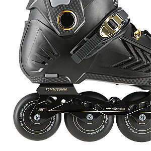 NA20002 BLACK AND GOLD SIZE M. 41 NILS EXTREME SLALOM INLINE SKATES